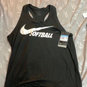 Brand new tags still on Nike softball, medium razorback tank top